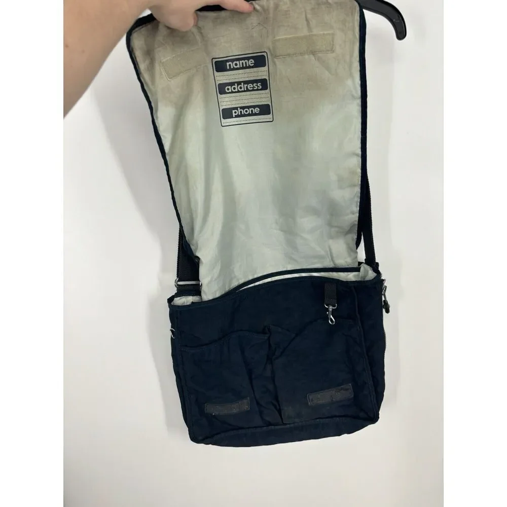 Kipling Oswin Messenger Crossbody Shoulder Bag Blue Bleu 2 M6 11.5